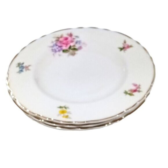 Vintage A.J. Wilkinson Ltd Royal Staffordshire Pottery 6 Pcs - 5 Plates 1 Soup‎ - Picture 6 of 9